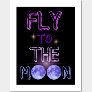 Fly Me To The Moon by kuh Posters and Art